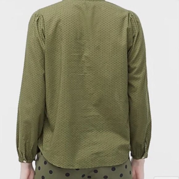 J Crew factory Popover Ruffle Top - Picture 3 of 3